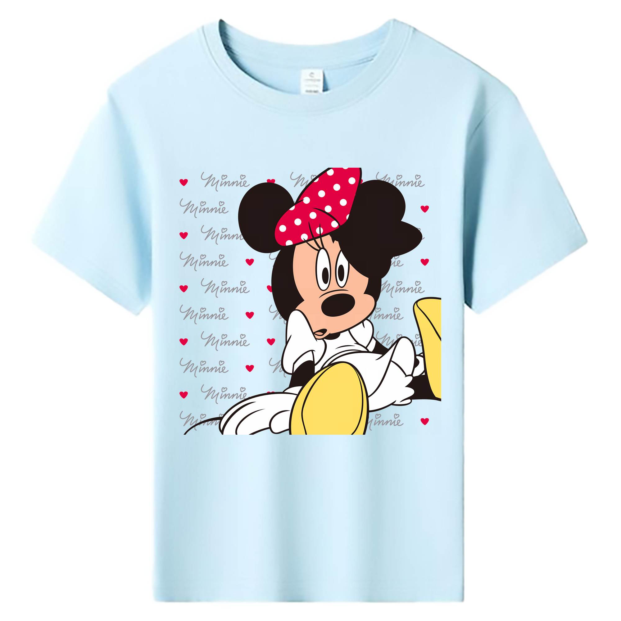 （画像用） ミッキーマウス Mickey Mouse 綿100％キッズTシャツ（フロントプリント）